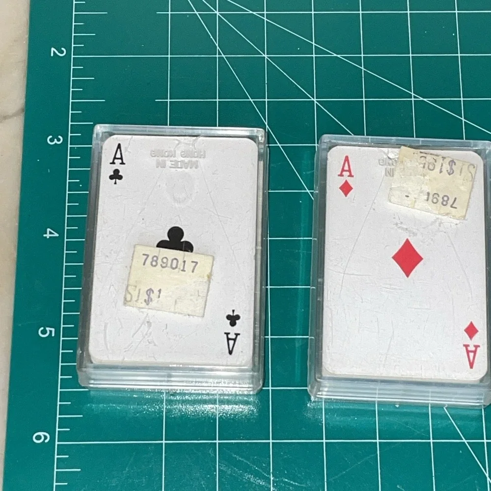 Two Full‎ Decks of Miniature Playing Cards in Hard Plastic Cases | Colonel Cody